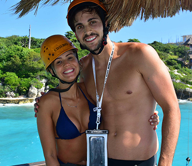 Zip Line in Garrafon Park, Cancun, Isla Mujeres